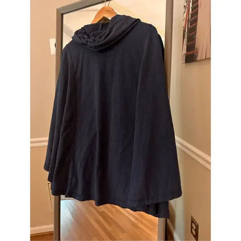 Lane Bryant  Poncho Hoodie Size 20 Blue