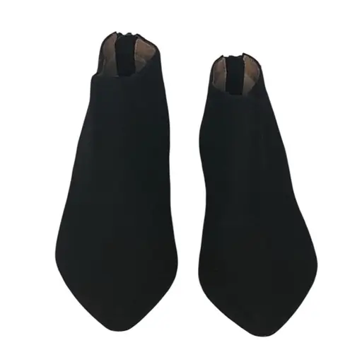 Bettye Muller Quill Pointed Toe Wool Booties Deep Purple Size 8.5