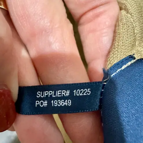 Ralph Lauren 100% Cotton Blazer Jacket Size 6 Tan Button Front Equestrian Style