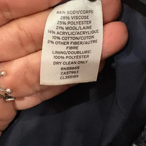 Classiques Entier Navy Blue and White Striped Cardigan Size XS