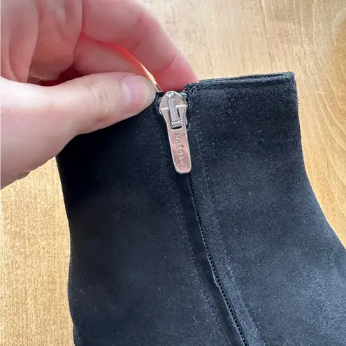 Margaux The Downtown Boot, Black Suede Ankle Booties, Size 8