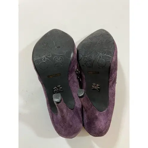 Dollhouse  Purple Suede Heels 8.5