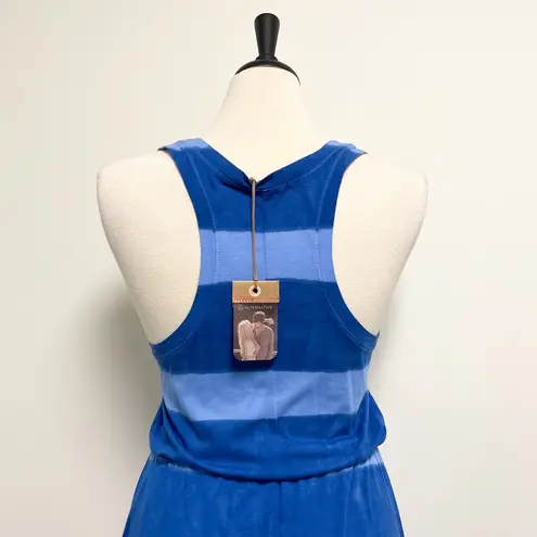 Alternative Apparel Alternative Klein Blue Sky Striped Racerback Maxi