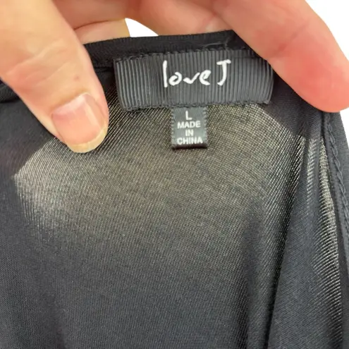 Love j black dress, size Large, knit, sexy, bodycon, whimsygoth, lace up