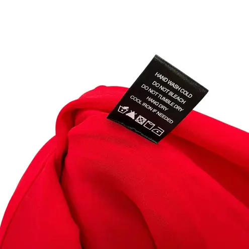 Michael Costello x Revolve Justin Gown Red Maxi Lace Slit Size Large