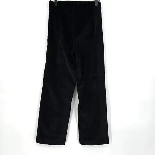 Everlane NWT  Black Relaxed High Rise Full Length Wide-Leg Corduroy Pants Size 2