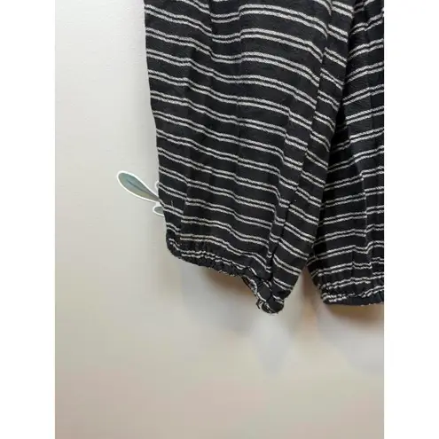 Free People  Striped Ballon Leg Jumpsuit - Size - XS