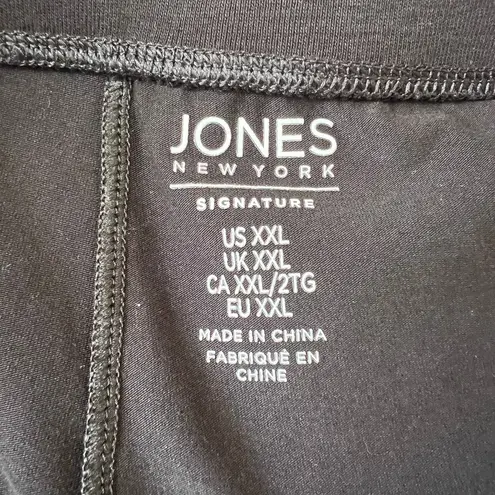 Jones New York NEW  Cotton Black Skort Casual Active Sporty Size XXL