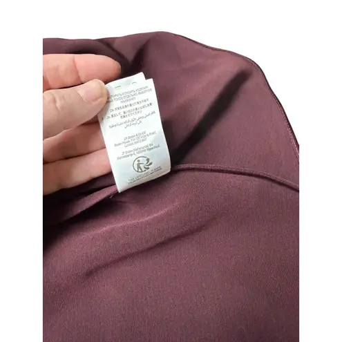 Boden Satin Midi Skirt Burgundy Aubergine Deep Wisteria Wine A line Us 12 Purple