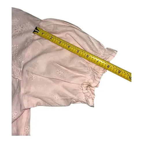 Penelope Rose Light Elegant Pink Blouse Size L 100% Cotton Size L