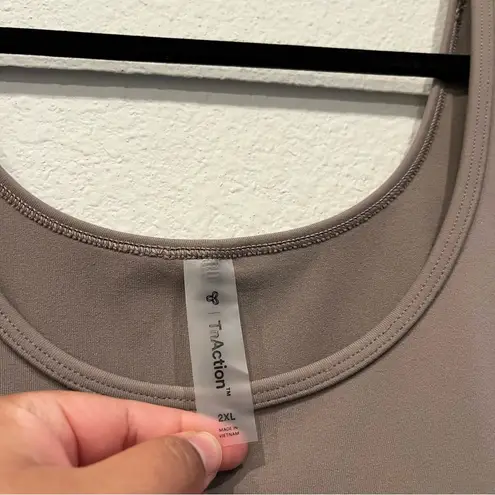 Aritzia  TnAction Romper Size 2XL Loungewear Athleisure Neutral Brown