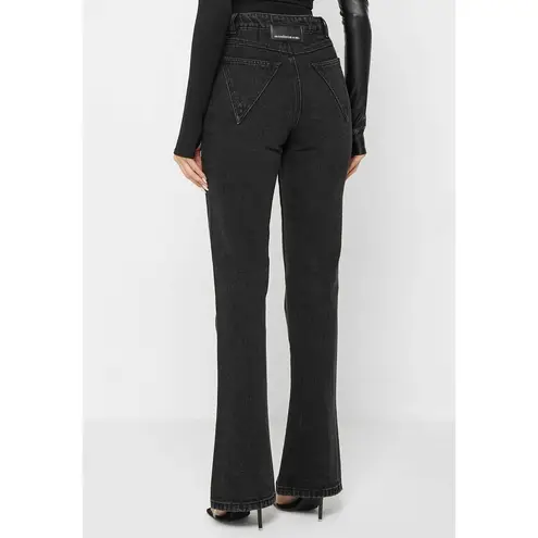 Maniere De Voir Mid-rise Flare Black Jeans size 6 NWT SOLD OUT ONLINE