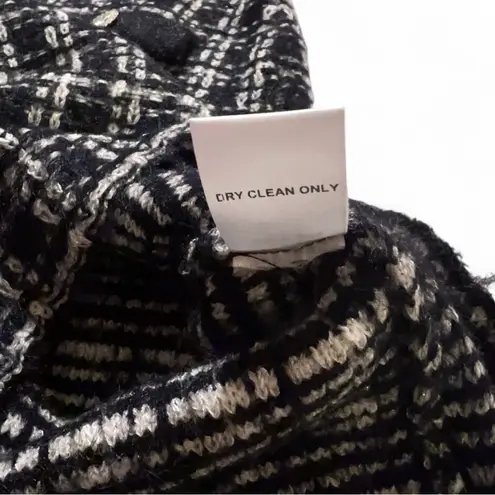 Beulah Black White Tweed Knit Skirt – High Waist, Pencil Fit, Elegant Classic Look NWOT