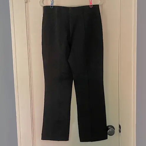 Maeve Anthropologie front seam black cropped straight pull on pants size small