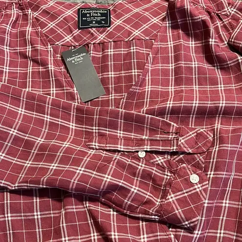 Abercrombie & Fitch  medium v neck long sleeve wrap top button closure tie sides