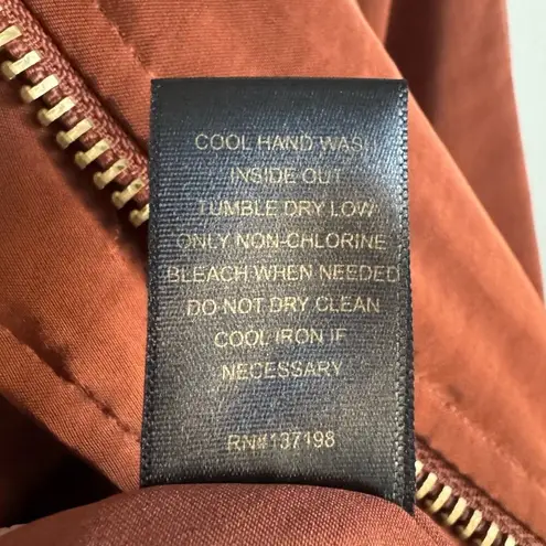 House of Harlow 1960 Gina Satin Bomber Jacket in Copper S Orange