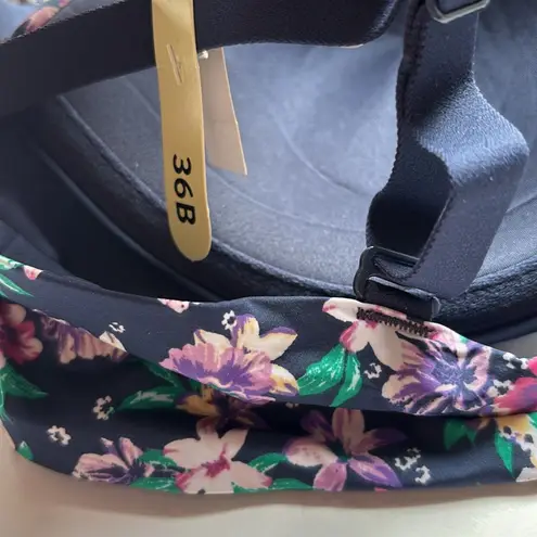 Maidenform Women’s One Fabulius Fit 2.0 Demi Bra Size 36B Navy Floral Print NEW