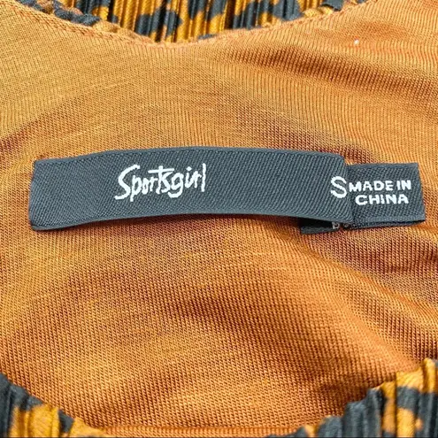 Indie Sleek Pleated Cami Tank Small Pleated Y2K Street Festival Grunge Mobwife Brown