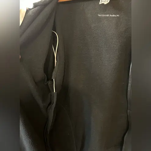 Hoodie Buddy The Tonight Show with Jimmy Fallon Zip Hoodie with Earbuds Large Black