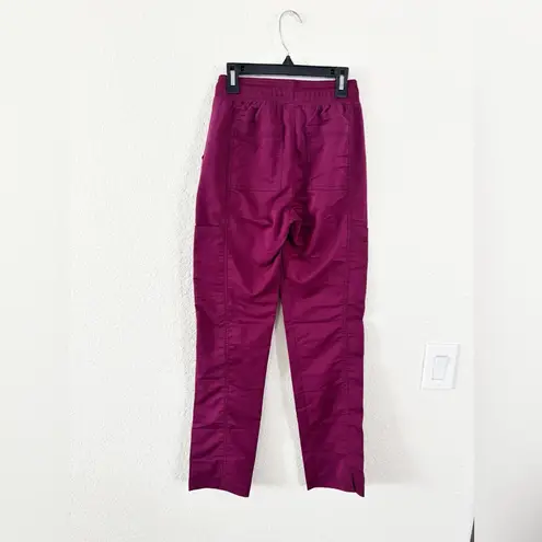 Dickies Women's Burgundy cargo style scrub Pants XXS