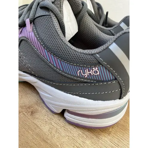 Ryka Mesh Lace-Up Memory Foam Sneakers Intrigue 2 Coal Grey Sz 6 M