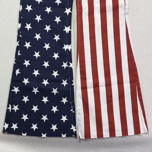 Judy Blue Women's High Waist Flare Jeans Stars Stripes Patriotic Denim Size 11