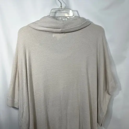 Barefoot Dreams S/M Poncho Top CozyChic Ultra Lite Knit Cowl Cream Ivory 800
