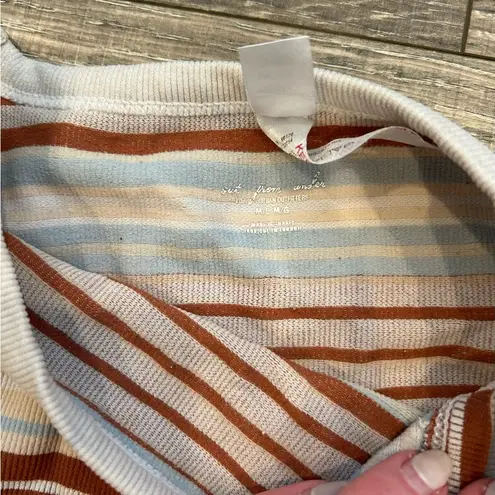 Urban Outfitters Out From Under Brown Blue and Cream Striped Tank Size M/L