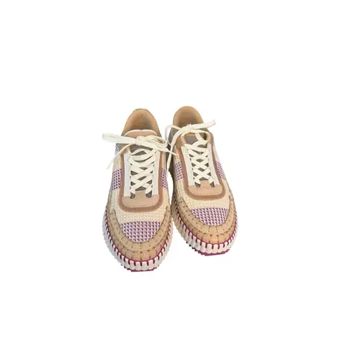 Chloé Chloe NIB Nama Whipstitch Sneakers in Wild Purple Size 40