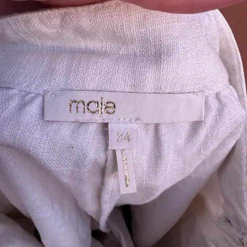 Maje Paris Summer Cotton Embroidered Resort Shorts