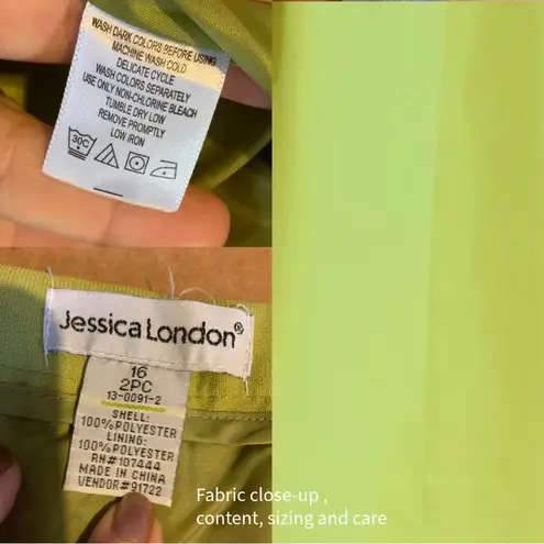 Jessica London AVOCADO GREEN PANT SUIT (16)