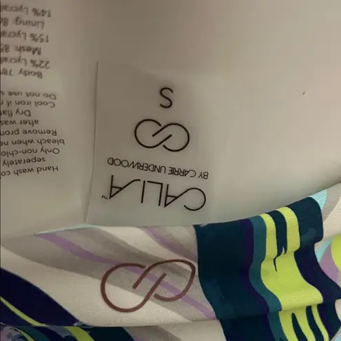 Calia swim set Tropical Leaf Print Bikini Set Blue Size M