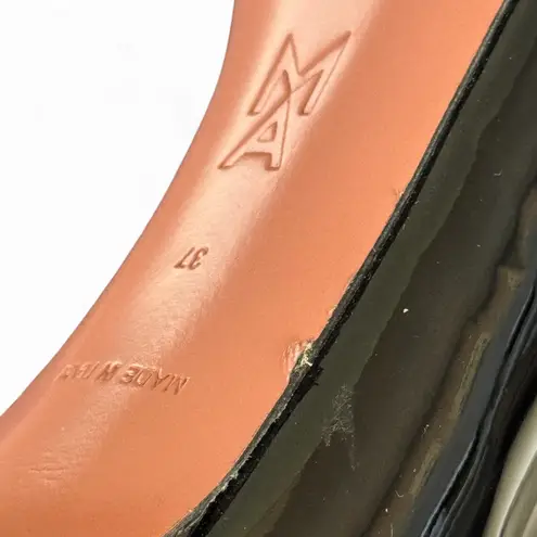 Amina Muaddi NEW Fiona 95mm Patent Leather Boots