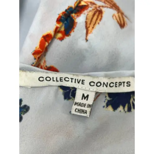 Collective Concepts Floral Sleeveless Cami Halter Neck Flare Mini A-Line Dress M - Image 4