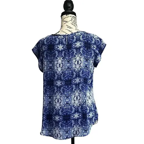 violet claire blouse Semi sheer Pullover Blouse S Modest Boho Mature Classic