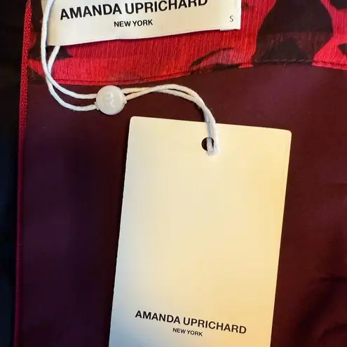 Amanda Uprichard NWT  Santucci Puff Sleeve Top in Femme Print