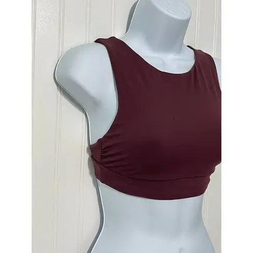 Vitamin A Maia Biosculpt Bikini Swim Top Burgundy Red 4 XS Extra Small