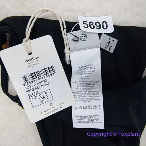 NEW Rhythm Free People Ring Itsy Bikini Bottoms, size S Black