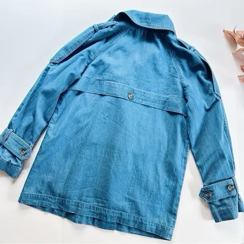 Nic+Zoe NEW Denim Femme Trench Coat