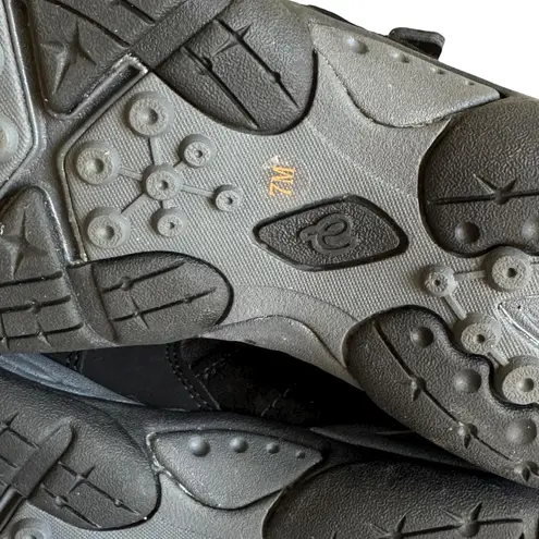 Easy Spirit Black Leather Suede Evony Ankle Booties 7 Women’s Boots Comfort Shoe