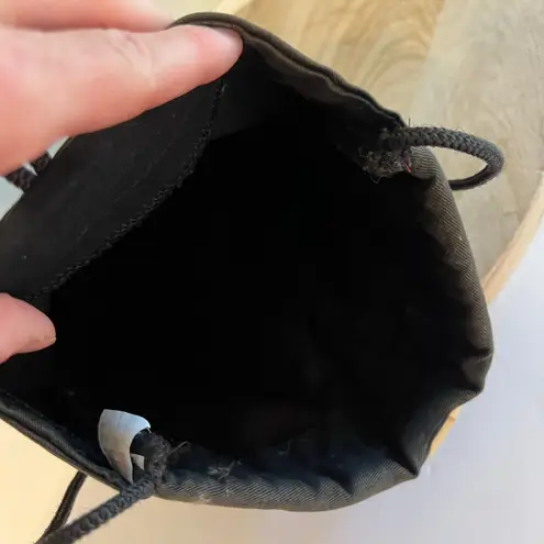 Indie Handmade Fabric Woven Weaved Southwestern Small Crossbody Bag Black