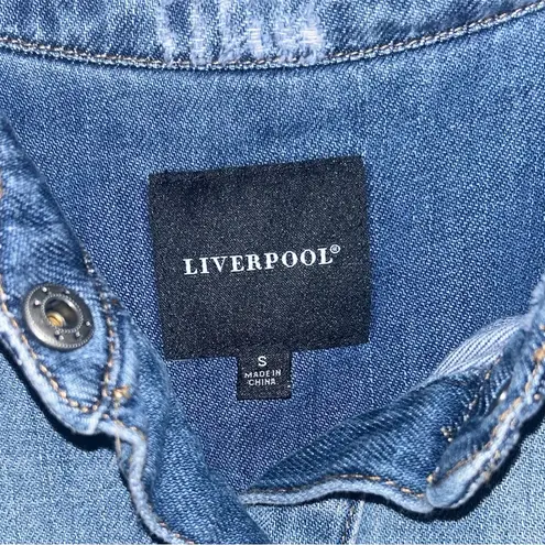 Liverpool Blue Mini Dress with Classic Style