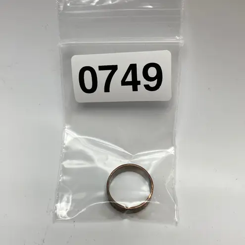 Vintage Copper Ring Aztec Tribal Pattern Band Ring Women's Old Money Brown