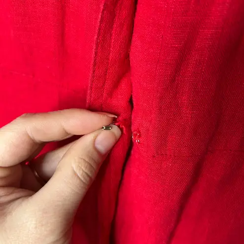 Robbie Bee Vintage Linen Blend Dress Womens 16 Maxi Minimalist Sustainable Lagom