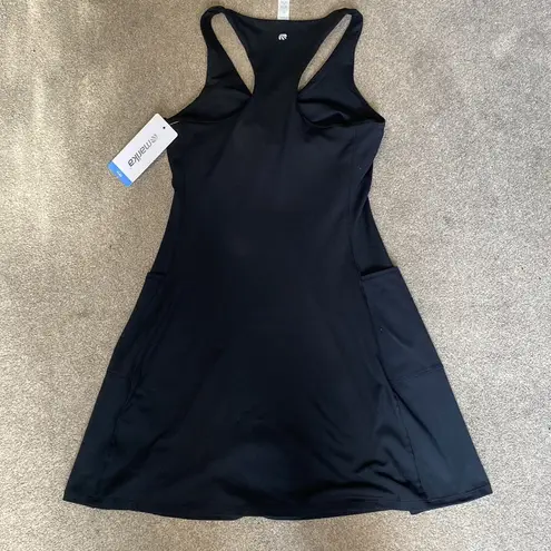 Marika Black Athletic Flex Racerback Dress Size S