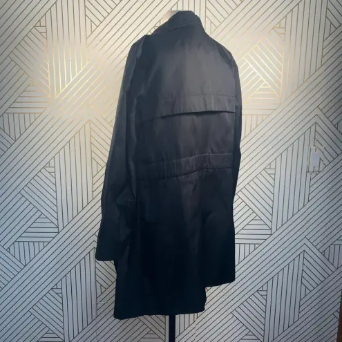 Reiss Arlington Black Trench Coat Jacket