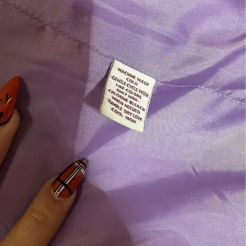 JM Collection Cozy Warm Lavender Purple Quilted Jacket