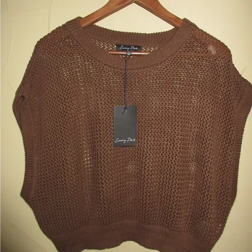 Emory park Brown crochet top