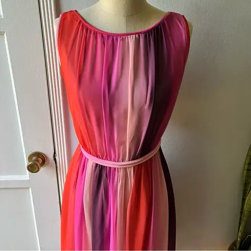 Boden USA Boden•Maria Sunset Ombré Chiffon Dress•sz 8 long
