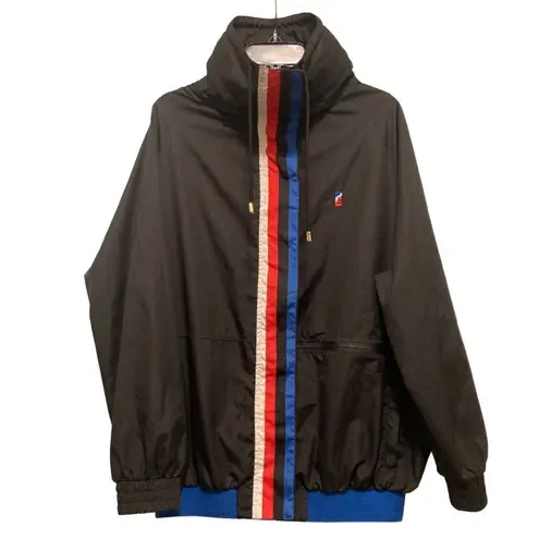 P.E. NATION RARE Back Up Oversized Shell Jacket ($250) Black